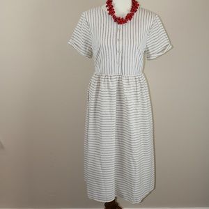 NEW Striped Linen Dress with Pockets